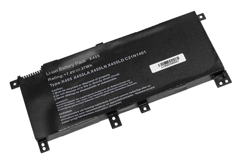 NTL2463 Batéria Asus C21N1401 pre Asus A455, Asus F454, Asus F454L, Asus F455, Asus K455, Asus K455L, Asus R454, Asus R454L, Asus X455L 7,6V 5000mAh Li-Pol - neoriginálna